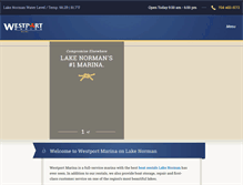 Tablet Screenshot of boatwestportmarina.com